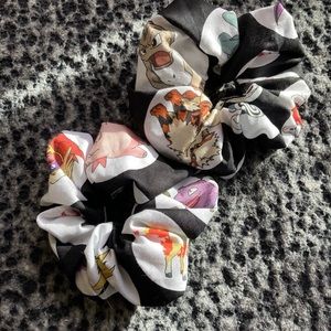 Handmade Pokémon Cotton Scrunchies